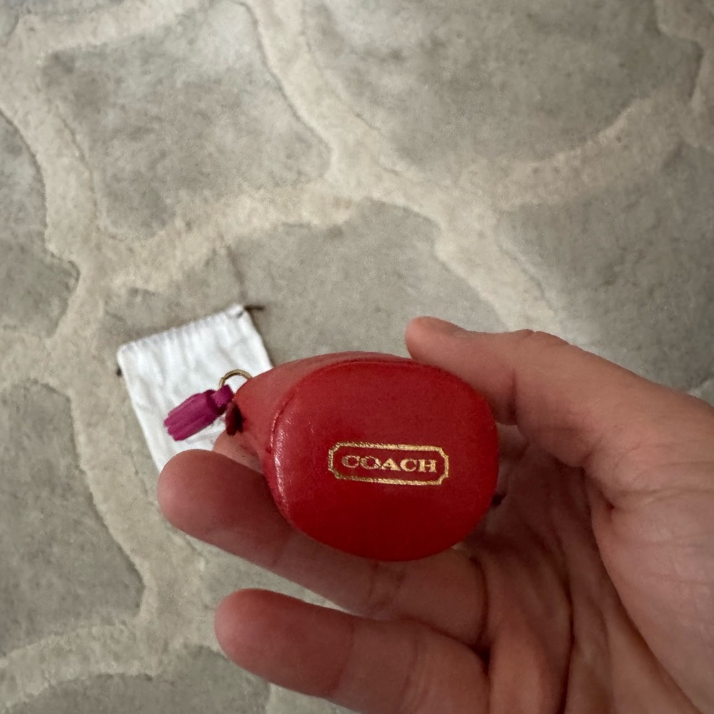 Coach Red and Purple Mini Bag Keychain NWOT - Picture 5 of 5